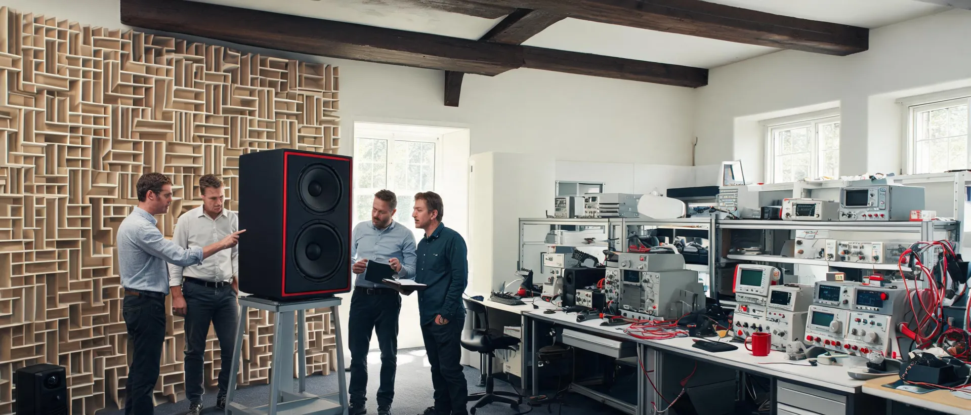 Martin Audio engineering and listening workspace