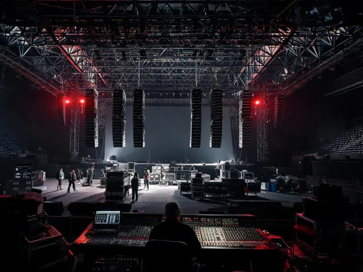 Touring concert sound system