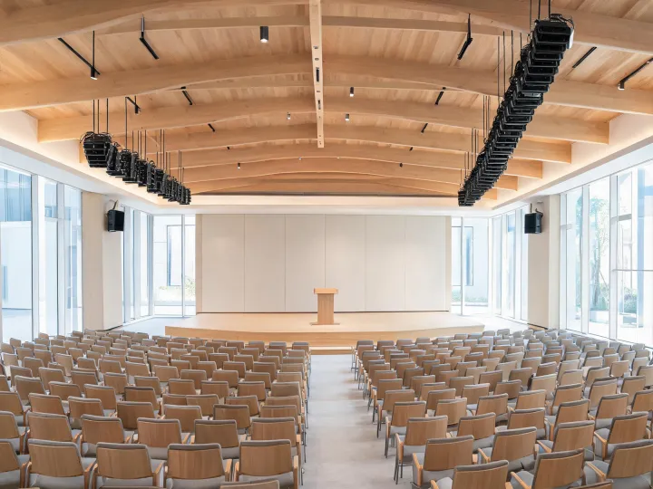 House of worship audio installation